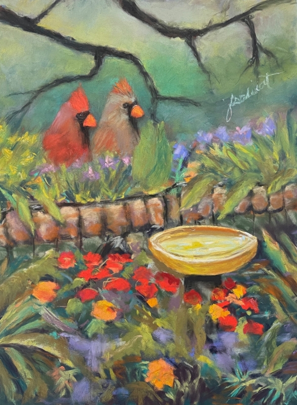 The Spa at Hurst Creek by artist Julie Schmidt